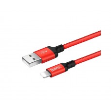 Кабель Hoco X14 USB to Lightning 2m чорно-червоний