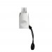 Адаптер перехідник Hoco UA10 MicroUSB to USB 3.0 (F) сріблястий