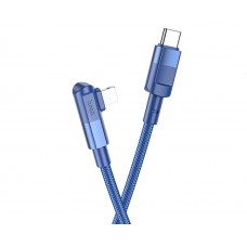 USB кабель Hoco U108 Type-C - Lightning 100W 2m синій