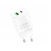 Мережевий зарядний пристрій Borofone BN7 USB/ Type-C QC PD білий