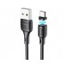 Кабель Hoco X52 магнітний USB to MicroUSB 1m black