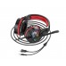 Наушники накладные игровые Hoco W104 красные с микрофоном