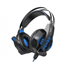 Навушники накладні ігрові Hoco W102 сині з мікрофоном