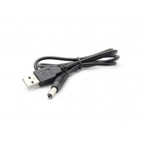 Кабель USB для роутера USB to DC 5.5x2.5 1m чорний