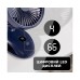 Настільний вентилятор GXQC F601 з прищіпкою темно-синій