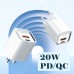 Сетевое зарядное устройство Ldnio A2318C USB/ Type-C QC PD белое + кабель Type-C to Type-C