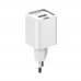 Сетевое зарядное устройство Ldnio A2318C USB/ Type-C QC PD белое + кабель Type-C to Type-C