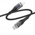 Кабель Hoco U115 с дисплеем Type-C to Lightning PD 1.2m black