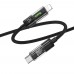 Кабель Hoco U116 з індикатором Type-C to Lightning PD 27W 1.2m black