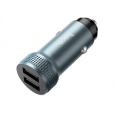 Автомобільний зарядний пристрій Hoco Z49 2 USB сіре