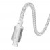 Кабель Borofone BX95 USB to MicroUSB 1m silver