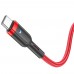 Кабель Hoco U117 з індикатором USB to Type-C 1.2m red