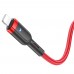 Кабель Hoco U117 з індикатором USB to Lightning 1.2m red