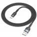 Кабель Hoco U117 з індикатором USB to Type-C 1.2m black