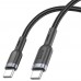Кабель Hoco U117 з індикатором Type-C to Type-C PD 60W 1.2m black