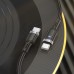 Кабель Hoco U117 з індикатором Type-C to Type-C PD 60W 1.2m black