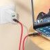 Кабель Hoco U117 з індикатором Type-C to Type-C PD 60W 1.2m red