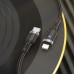 Кабель Hoco U117 з індикатором Type-C to Lightning PD 1.2m black
