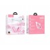 Навушники бездротові повнорозмірні Hoco W42 Cat Ear з підсвічуванням рожеві