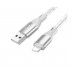 Кабель Borofone BX96 USB to Lightning 1m серый