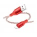 Кабель Borofone BX96 USB to Lightning 1m красный