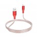 Кабель Borofone BX96 USB to Lightning 1m красный