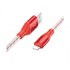 Кабель Borofone BX96 USB to Lightning 1m красный