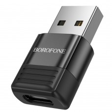 Адаптер перехідник Borofone BV18 Type-C to USB 2.0 чорний