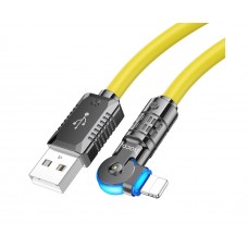 Кабель Hoco U118 USB to Lightning 1.2m жовтий