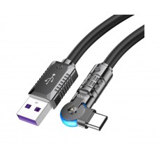 Кабель Hoco U118 USB для Type-C PD 100W 1.2m чорний