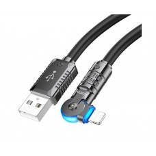 Кабель Hoco U118 USB to Lightning 1.2m чорний