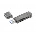 Адаптер перехідник Hoco HB39 USB/Type-C 3.0 сірий