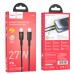 Кабель Hoco U120 с индикатором Type-C to Lightning PD 27W 1.2m black