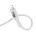 Кабель Hoco U120 с индикатором Type-C to Lightning PD 27W 1.2m grey