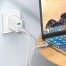 Кабель Hoco U120 с индикатором Type-C to Type-C PD 60W 1.2m grey