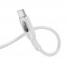 Кабель Hoco U120 с индикатором Type-C to Type-C PD 60W 1.2m grey