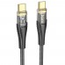 Кабель Hoco U121 с индикатором Type-C to Type-C PD 60W 1.2m black