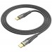 Кабель Hoco U121 с индикатором Type-C to Type-C PD 60W 1.2m black