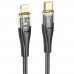 Кабель Hoco U121 с индикатором Type-C to Lightning PD 27W 1.2m black