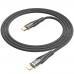 Кабель Hoco U121 с индикатором Type-C to Lightning PD 27W 1.2m black