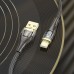 Кабель Hoco U121 з індикатором USB to Type-C 1.2m black