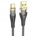 Кабель Hoco U121 з індикатором USB to Type-C 1.2m black