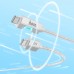 Кабель Hoco U123 з індикатором Type-C to Type-C PD 60W 1.2m grey