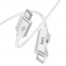 Кабель Hoco U123 з індикатором Type-C to Type-C PD 60W 1.2m grey