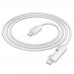 Кабель Hoco U123 з індикатором Type-C to Type-C PD 60W 1.2m grey