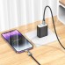 Кабель Hoco U123 з індикатором Type-C to Lightning PD 27W 1.2m black
