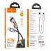 Кабель Hoco U123 з індикатором Type-C to Lightning PD 27W 1.2m black