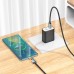 Кабель Hoco U123 з індикатором Type-C to Type-C PD 60W 1.2m black