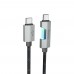 Кабель Hoco U123 з індикатором Type-C to Type-C PD 60W 1.2m black
