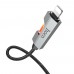 Кабель Hoco U123 з індикатором USB to Lightning 1.2m black